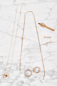 GROUPING 14K GOLD JEWELRY