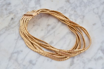 18K GOLD UNOAERRE MULTI CHAIN TWIST BRACELET