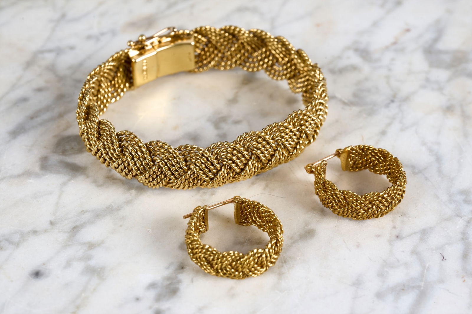 18K GOLD AGA CORREA "TURKS HEAD" (3) PC SUITE (1 of 17)