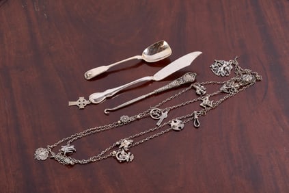 STERLING CHARM NECKLACE etc