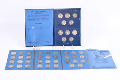 (2) WHITMAN FOLDERS of FRANKLIN & WALKING HALFS