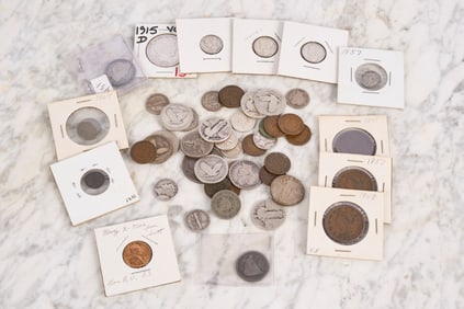 DISCOVERY LOT of INDIAN HEADS & SILVER COINS