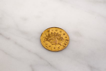 1872 CALIFORNIA FRACTIONAL GOLD 50 CENT PIECE