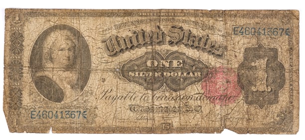 MARTHA WASHINGTON SILVER CERTIFICATE SERIES 1891