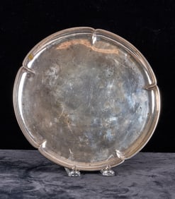 KALO SHOP HANDWROUGHT STERLING SILVER LOBED DISH