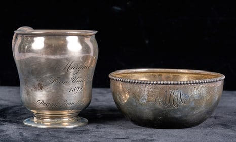 GORHAM STERLING SILVER CHILD'S CUP & BOWL