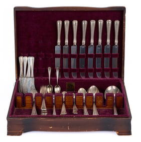 GORHAM "OLD FRENCH" STERLING SILVER FLATWARE SET