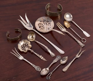 GROUPING VARIOUS STERLING SILVER WARES