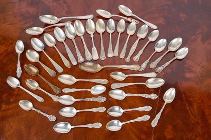 GENEROUS GROUPING OF STERLING SILVER SPOONS