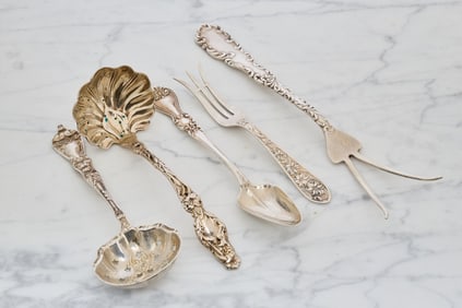 (19th/Early 20th c) STERLING SPECIALTY UTENSILS