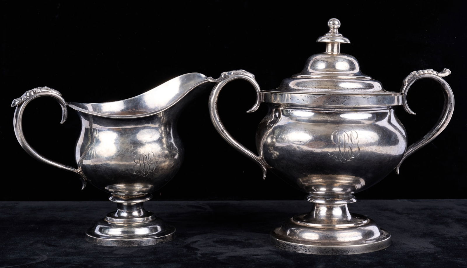 IMPORTANT LEWIS CARY 1798-1834 SUGAR & CREAMER (1 of 19)