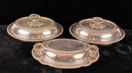 PAIR of HARRISON FISHER SERVING DISHES & a THIRD