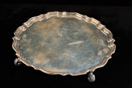 HAWKSWORTH, EYRE & CO LTD STERLING SILVER SALVER