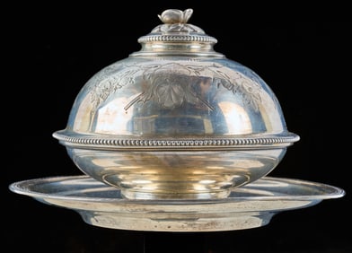 TIFFANY & CO (3) PIECE BUTTER DISH