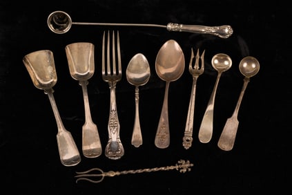 GROUP of INTERESTING STERLING SERVING PIECES ETC