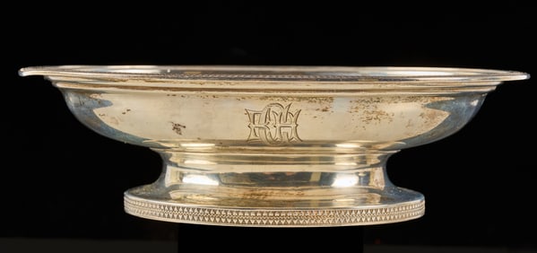 TIFFANY & CO BROADWAY, NY STERLING FOOTED DISH