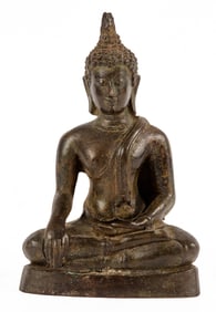 EARLY CAST BRONZE BUDDHA IDOL