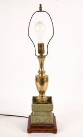 UNUSUAL (18th/19th c) CHINESE CELADON CANDLEHOLDER