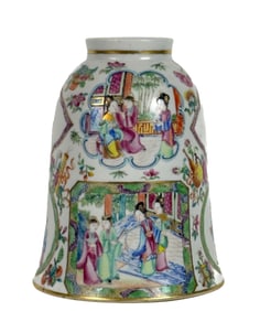 CHINESE ROSE MEDALLION SHADE