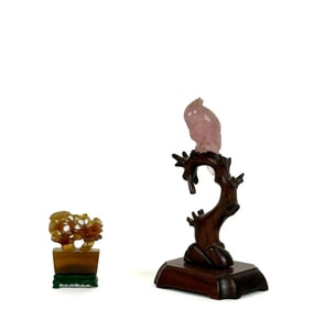 (2) CHINESE  HARDSTONE CARVINGS