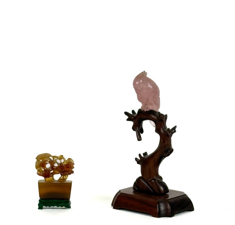 (2) CHINESE HARDSTONE CARVINGS