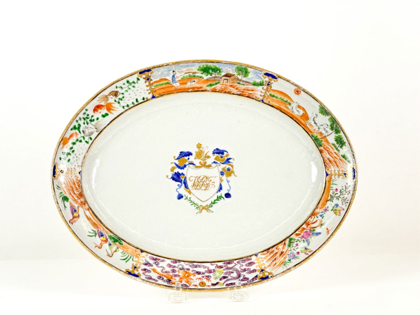 CHINESE ARMORIAL SERVING PLATTER (1 of 11)