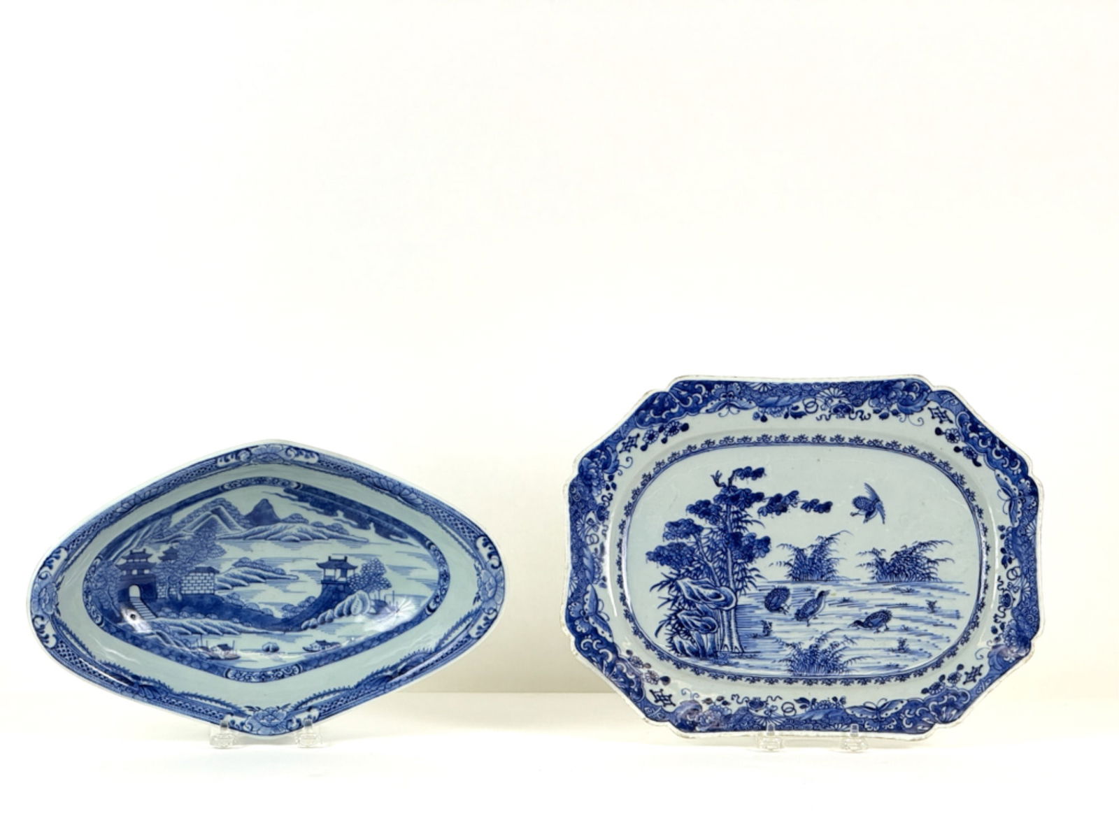 BLUE & WHITE CHINESE EXPORT PLATTER & SERVING BOWL (1 of 13)