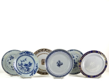 GROUP (6) CHINESE EXPORT PLATES
