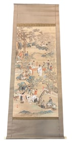 SIGNED CHINESE SCROLL w ARTISTS
