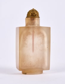 CHINESE CRYSTAL SNUFF BOTTLE