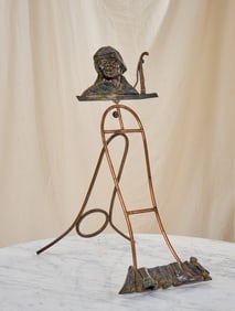 MERIDEN B CO. FIGURAL ART NOUVEAU BRONZE EASEL