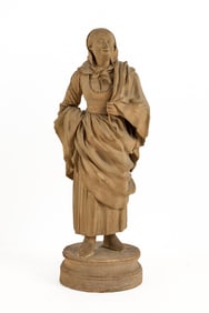 EARLY (20th c) TERRA COTTA FIGURE