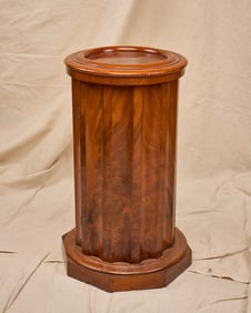EMPIRE MAHOGANY FLUTED COLUMN CABINET STAND