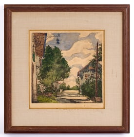 PERIOD ARTS & CRAFTS EUROPEAN SCHOOL STREET SCENE