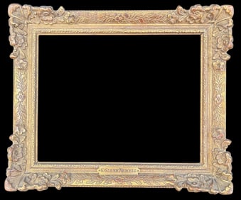 EARLY (20th c) GILT MOLDED GESSO PICTURE FRAME