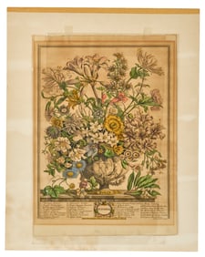 OCTOBER by HENRY FLETCHER after CASTEELS 1730-1750