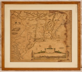 1833 COPY of the ORIGINAL DUTCH MAP of NEW NETHERLANDS