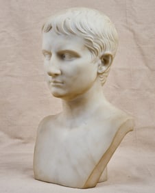 MARBLE BUST of CAESAR AUGUSTUS (63BC-14AD)