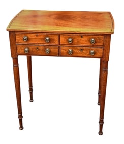 REGENCY LIFT TOP MAHOGANY SEWING TABLE