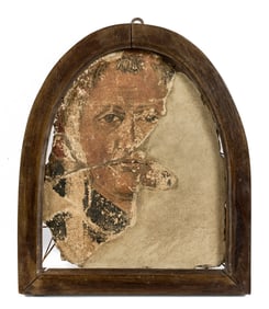 (17th c) FRAGMENT of an EARLY FRESCO