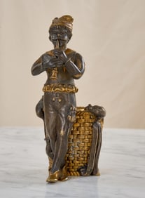 FRENCH BRONZE of the PIED PIPER of HAMELIN