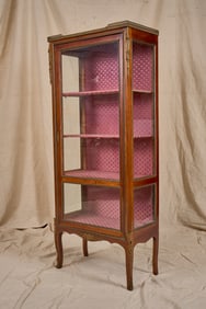 FRENCH BELLE EPOQUE MAHOGANY DISPLAY CABINET