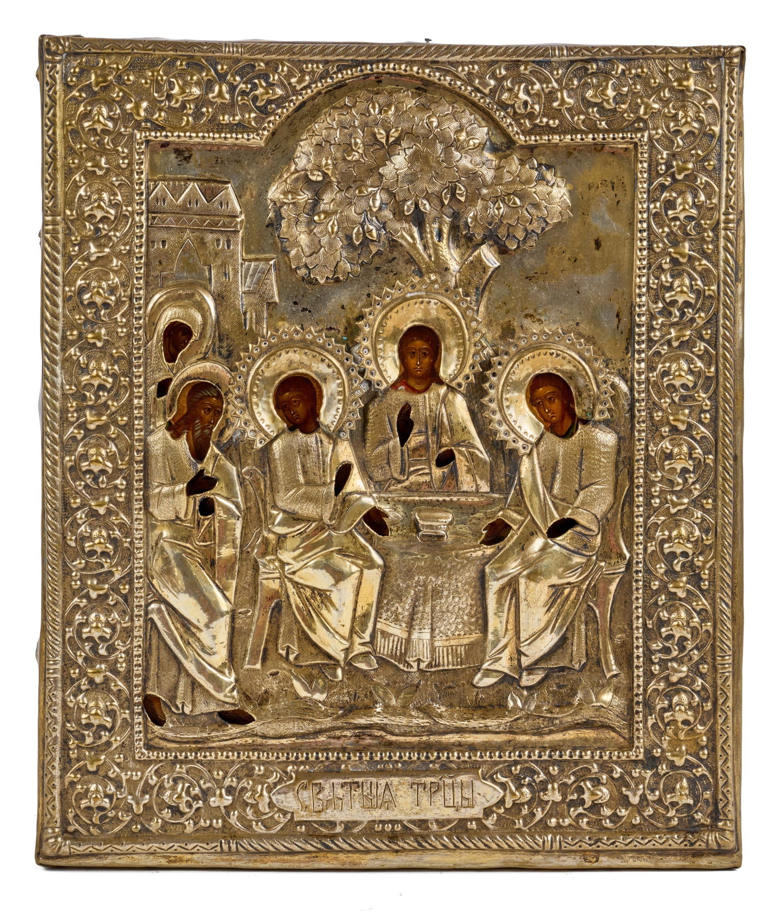 (19th c) RUSSIAN ORTHODOX ICON (1 of 8)