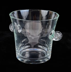 TIFFANY & CO CRYSTAL ICE BUCKET