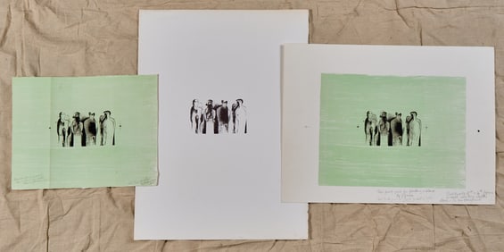 HENRY MOORE (1898-1986)  Four Figures