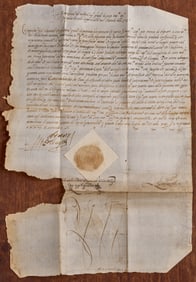 ALFONSO D'AVALOS LETTER DATED SEP 25th 1543