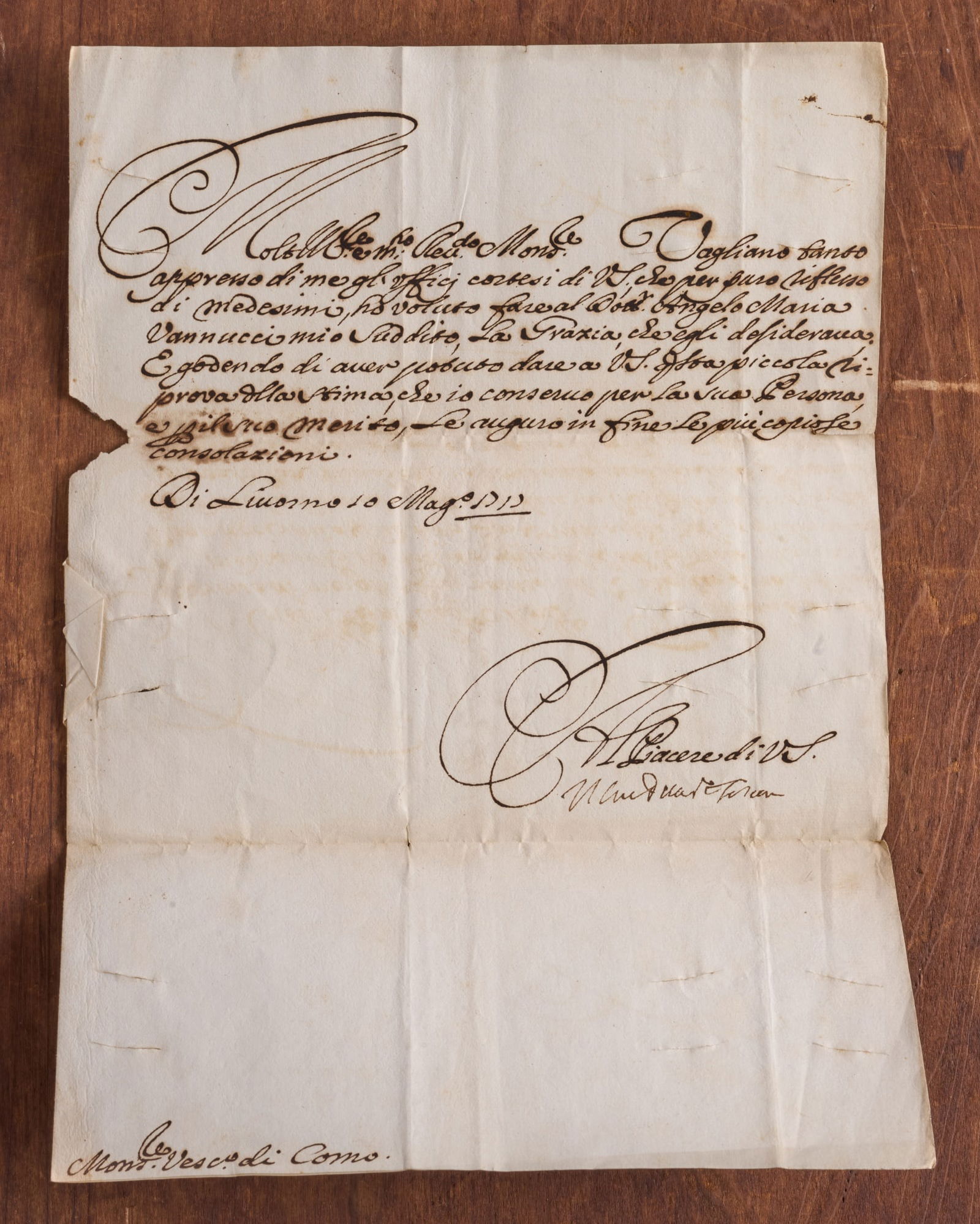 BISHOP OF COMO GIUSEPPE OLGIATI MAY 10th, 1713 (1 of 13)