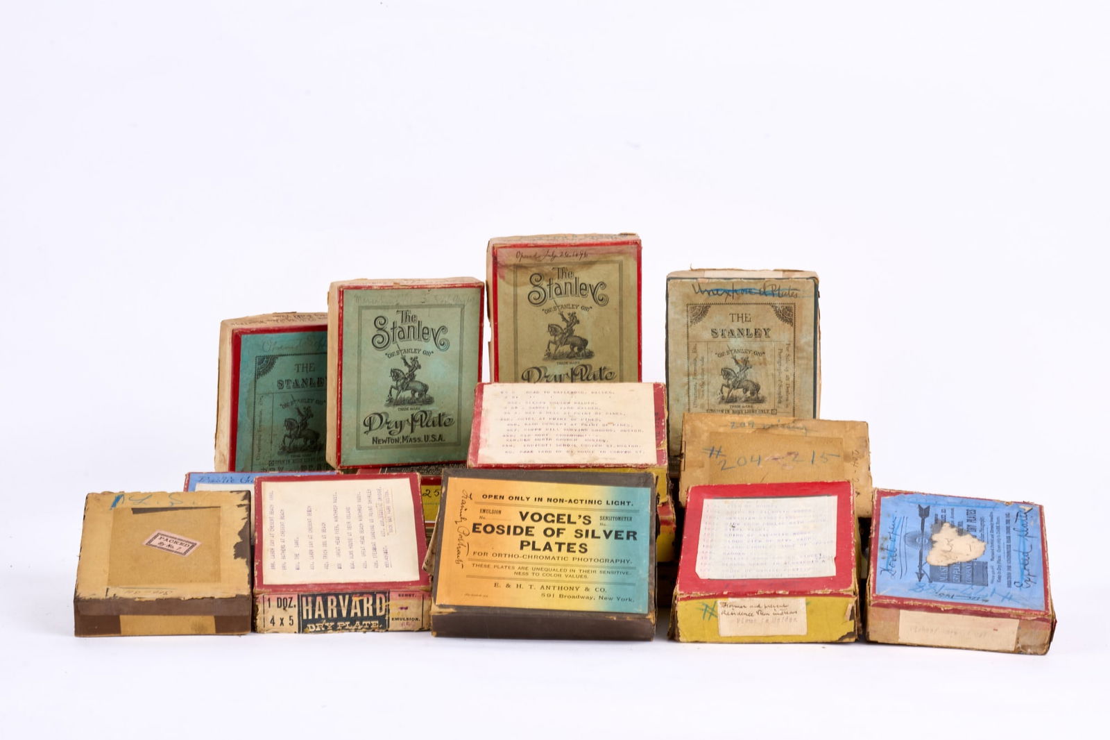 LOT of GREATER BOSTON GLASS PLATE NEGATIVES c1890s (1 of 18)