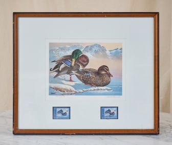 KEITH WARRICK 1986 WASHINGTON STATE DUCK STAMP
