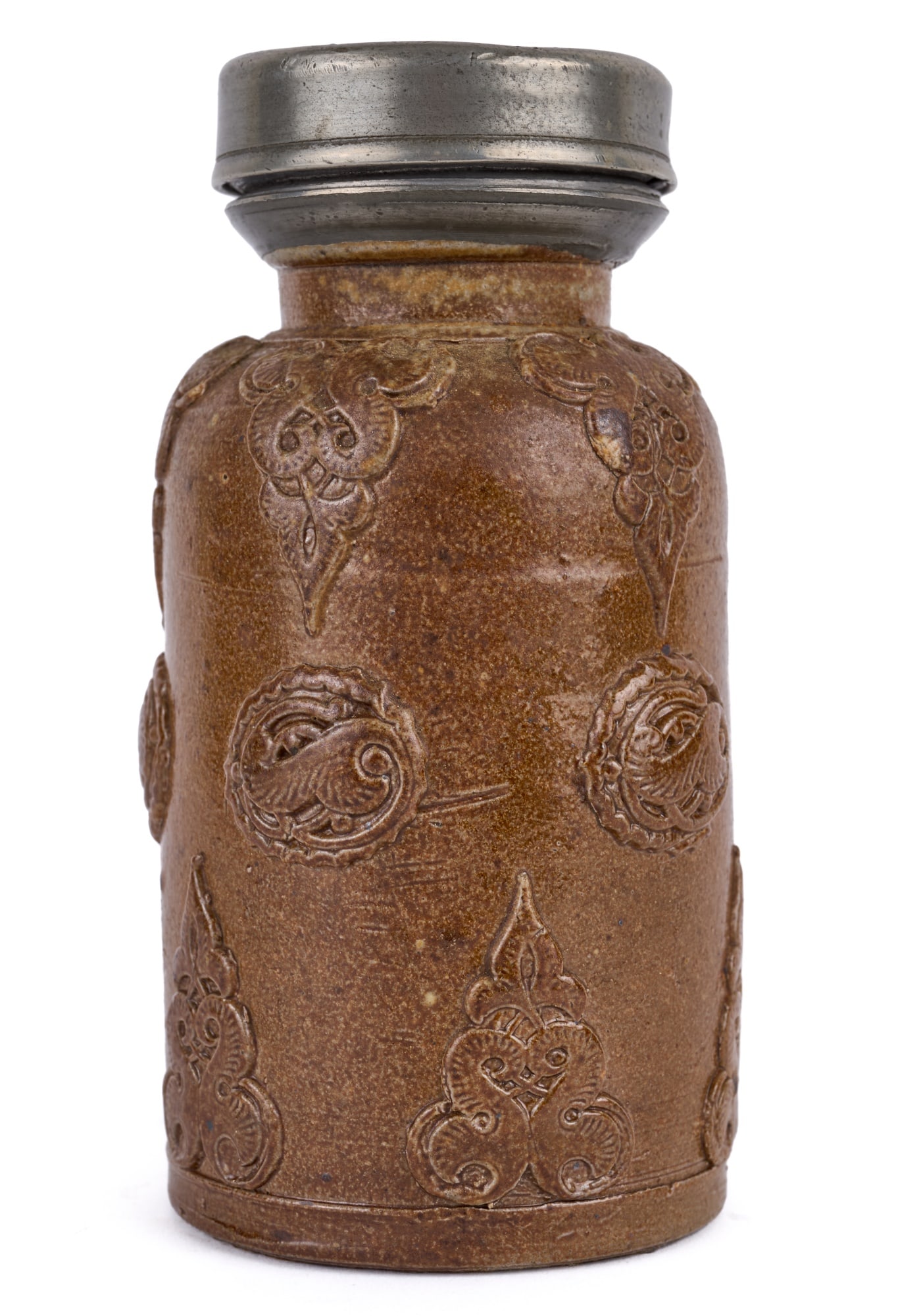 FRENCH GRES de BEAUVAISES TOBACCO JAR (1 of 5)